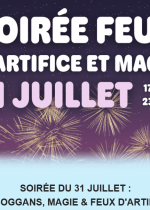 Soirée feux d'artifice et magie