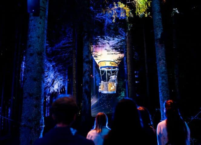 Lumina, des parcours enchantés à travers le Monde tel Alta Lumina aux Gets, douzième parcours nocturne de la série.